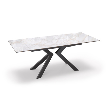 Стол PAUL 140 Bianco Gold Ceramic Lux,BK PAUL 140